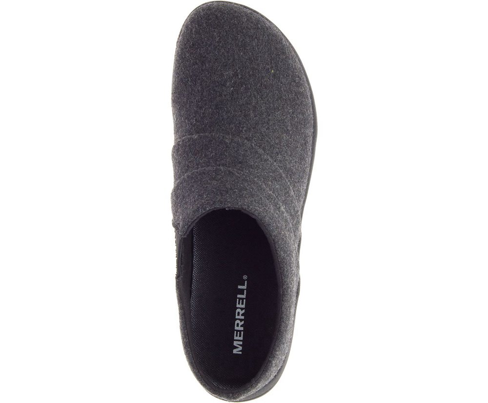 Merrell Slip Ons Damskie Czarne - Dassie Stitch Slide Wool - 563420-KRO